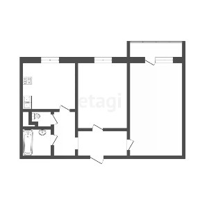 Продается 2-комн. квартира, 49,8 м²