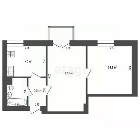 Продается 2-комн. квартира, 44 м²
