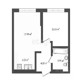 Продается 1-комн. квартира, 43,9 м²