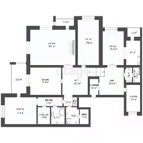 Продается 3-комн. квартира, 229,5 м²