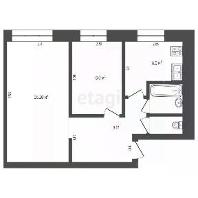 Продается 2-комн. квартира, 40,5 м²