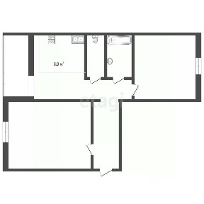 Продается 2-комн. квартира, 49,2 м²