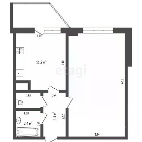 Продается 1-комн. квартира, 42,2 м²