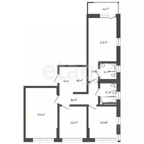 Продается 3-комн. квартира, 83,4 м²