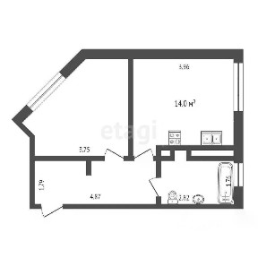 Продается 1-комн. квартира, 40,2 м²