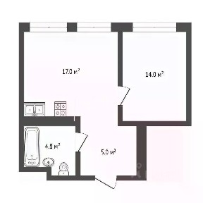 Продается 1-комн. квартира, 38,8 м²