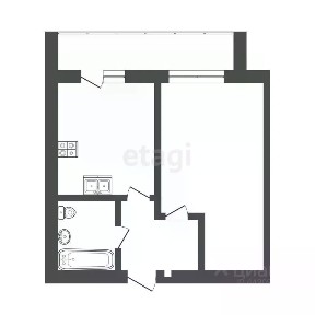 Сдается 1-комн. квартира, 38,4 м²