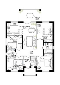 Продается 1-этажный дом, 160 м²