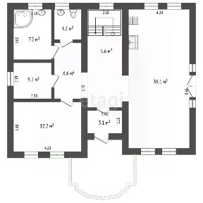Продается 1-этажный дом, 100 м²