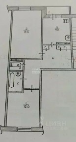 Продается 2-комн. квартира, 55,3 м²