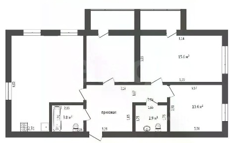 Продается 3-комн. квартира, 77,1 м²