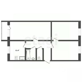 Продается 3-комн. квартира, 62,4 м²