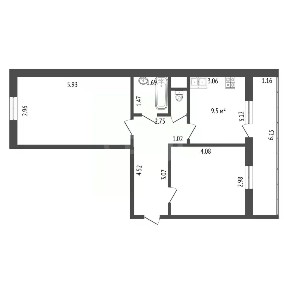 Продается 2-комн. квартира, 52,1 м²