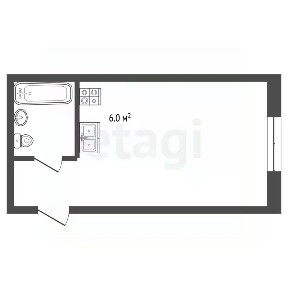 Продается студия, 18,5 м²