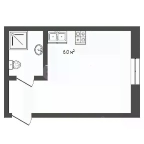 Продается студия, 18 м²