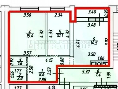 Продается 2-комн. квартира, 53 м²