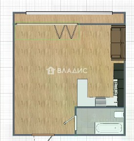 Продается студия, 23,4 м²
