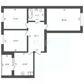 Продается 3-комн. квартира, 75,1 м²