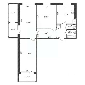 Продается 3-комн. квартира, 66,6 м²