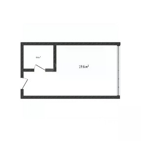 Продается студия, 19,6 м²