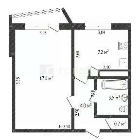 Продается 1-комн. квартира, 32,5 м²