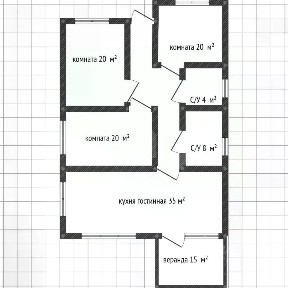 Продается 1-этажный дом, 106,7 м²