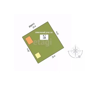 Продается 2-этажный дом, 24 м²