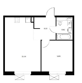Сдается 2-комн. квартира, 43 м²