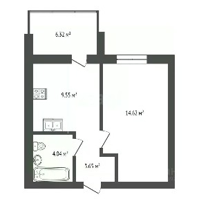 Продается 1-комн. квартира, 38,18 м²