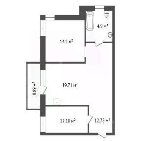 Продается 2-комн. квартира, 64,1 м²