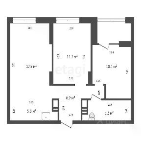 Продается 3-комн. квартира, 57,2 м²
