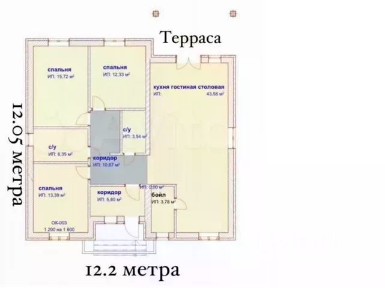 Продается 1-этажный дом, 145 м²