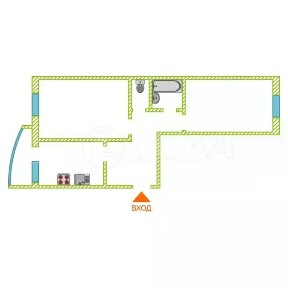 Сдается 2-комн. квартира, 54 м²