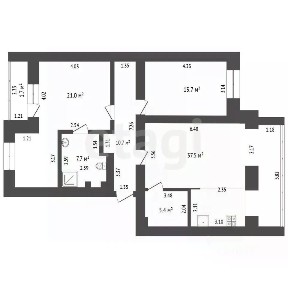 Продается 3-комн. квартира, 94,2 м²