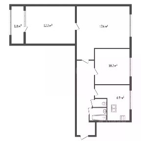 Продается 3-комн. квартира, 59,5 м²