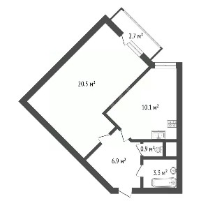 Продается 1-комн. квартира, 41,7 м²