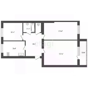 Продается 3-комн. квартира, 65 м²