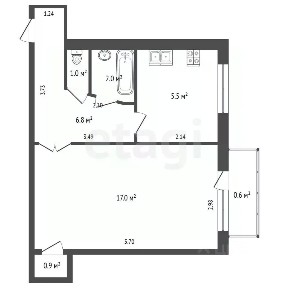 Продается 1-комн. квартира, 33 м²