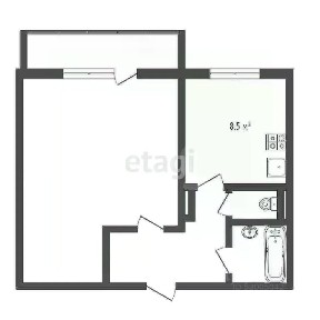 Продается 1-комн. квартира, 40,4 м²