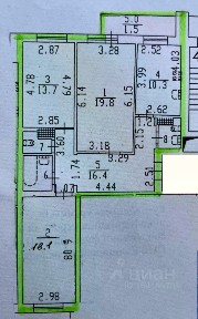 Продается 3-комн. квартира, 85,1 м²