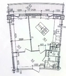 Продаются 1-комн. апартаменты, 44,1 м²