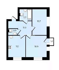 Продается 2-комн. квартира, 68 м²