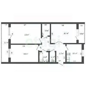 Продается 3-комн. квартира, 84,3 м²