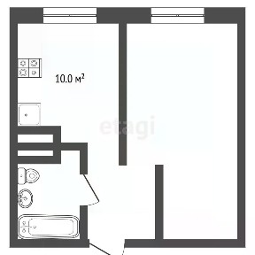 Продается 1-комн. квартира, 33,2 м²