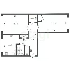 Продается 2-комн. квартира, 43,9 м²