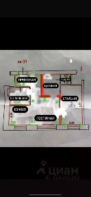 Сдается 3-комн. квартира, 41 м²