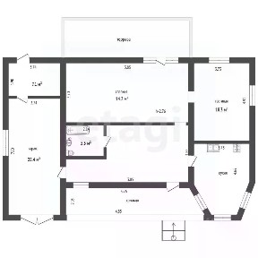 Продается 1-этажный дом, 107,7 м²