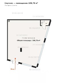 Сдается торговая площадь, 108,78 м²