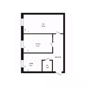 Продается 2-комн. квартира, 53 м²