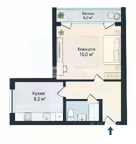 Сдается 1-комн. квартира, 32 м²